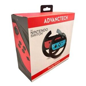 Advanctech Racing Wheels for Nintendo Switch - Smooth Feeling of Driving - Black